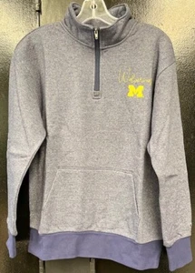 Champion Michigan Wolverines Quarter Zip Fleece Adult Medium - Picture 1 of 2