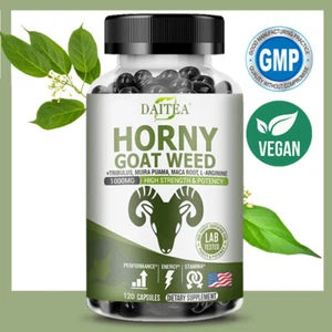 Epimedium + Maca Cápsulas 30/60/120 Cápsulas, Mejora el Rendimiento Deportivo - Imagen 1 de 11