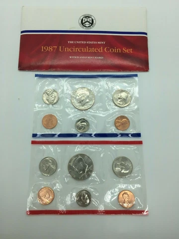 1987 and 1988 United States Mint Uncirculated Sets Cover