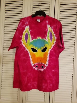 Camiseta Dancing Robin Para Hombre Talla Grande Tie Dye Cabeza de Vaca/Toro Foto 1 de 4