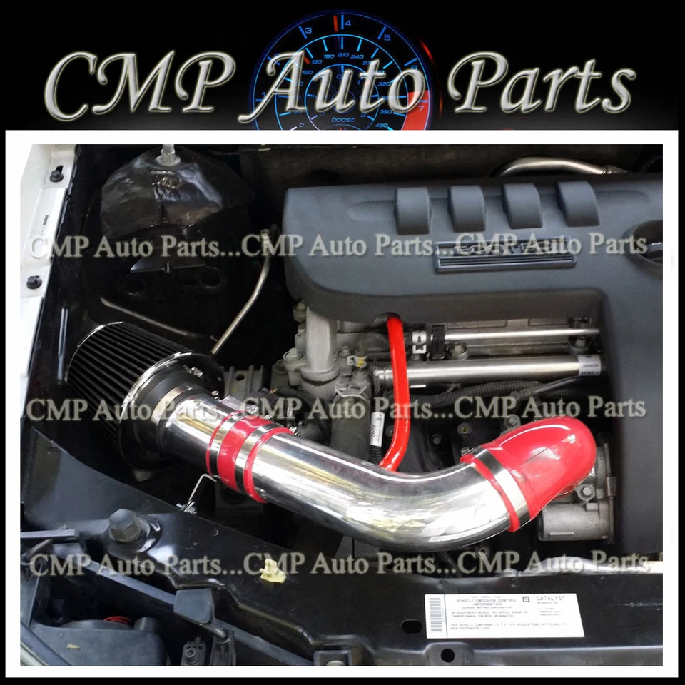 ROJO NEGRO ADMISIÓN DE AIRE AJUSTE 05-10 PONTIAC G5 SATURN 1 2 3 CHEVY COBALTO 2,2 L 2,4 L  Foto 1 de 1