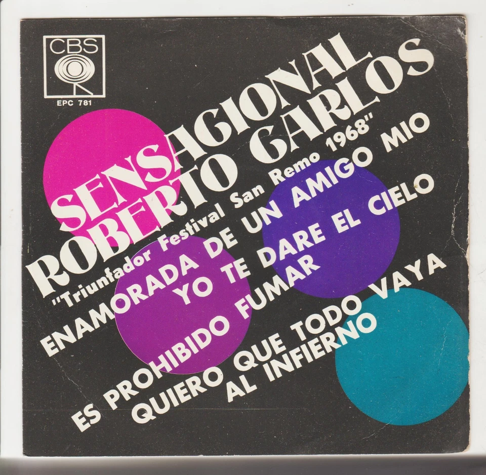 ROBERTO CARLOS MEXICAN EP 1968 TRIUNFADOR FESTIVAL SAN REMO 1968 - Image 1 of 4