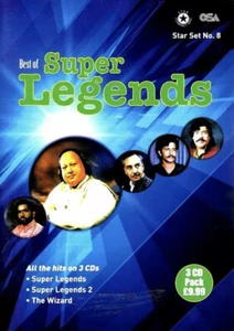 Best Of Super Legends - Nusrat, Alam L, Safri & More - Pakistani CD 3 Disc Pack - Picture 1 of 2