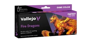 Vallejo Juego Color Set Vallejo Nuevo en Caja - Dragones de Fuego (x8) - Imagen 1 de 1