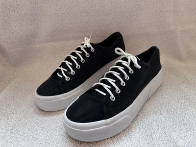 H&M Unisex Black and White Platform Sneakers size EUR 40 US 8.5 Shoes - Image 1 of 4