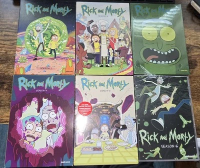 Rick And Morty DVDS Seasons 1 2 3 4 5 6 New & Used - Image 1 of 2