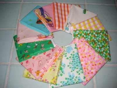 12 nuevos cuartos de grasa LUCKY RABBIT tela acolchada de algodón Windham Heather Ross Foto 1 de 4