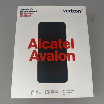 Verizon TCL Alcatel Avalon 16GB Prepaid Smartphone Grey NEW OLD STOCK SEALED - Image 1 of 4