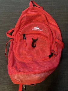 High Sierra Red Mesh Hiking Backpack GG1 - Picture 1 of 3