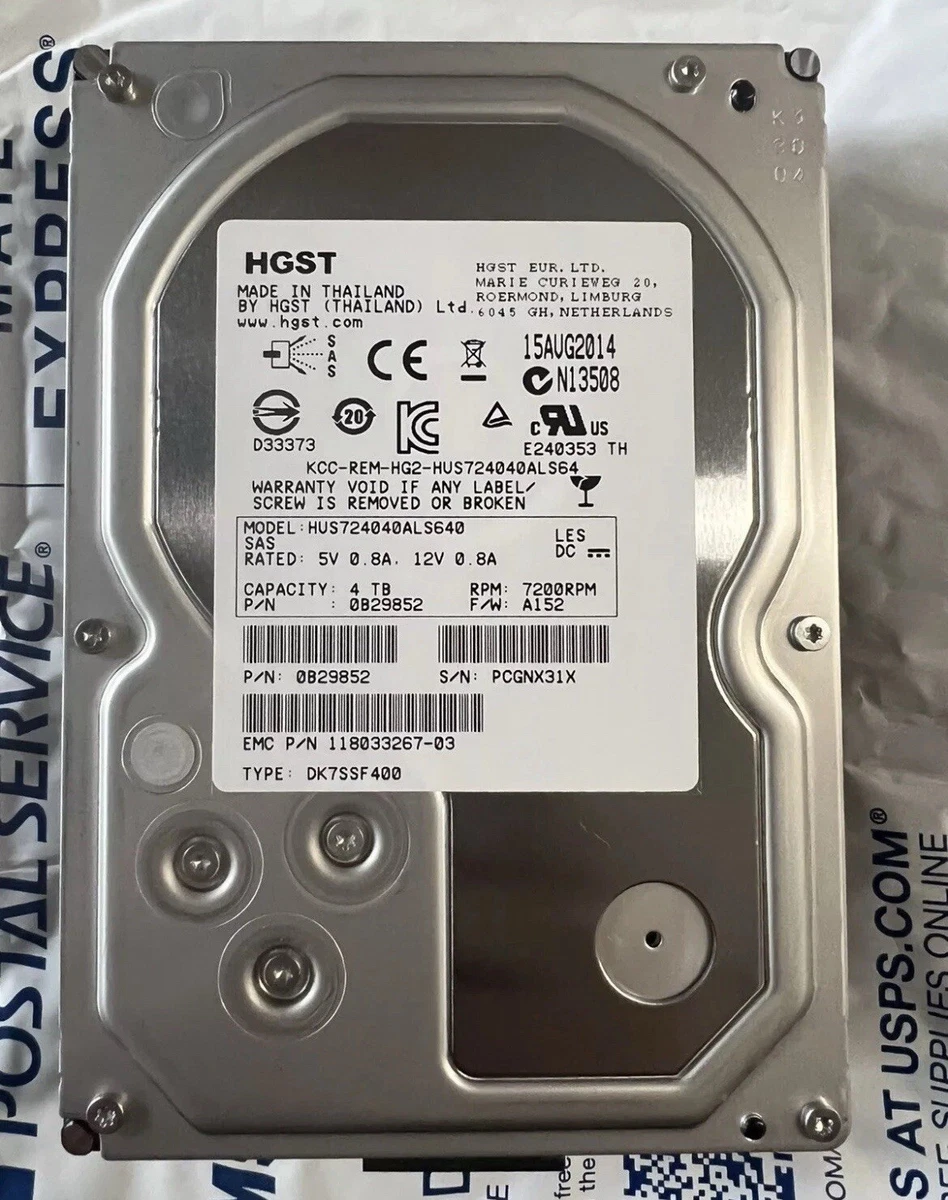HGST 内蔵型HDD 4TB x 2台 HGST 内蔵型HDD 4TB x 2台