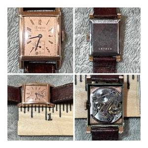 Orologio uomo vintage EMPIRE GRAND PRIX con cinturino in pelle!! 17 J Funzionante!! - Foto 1 di 8