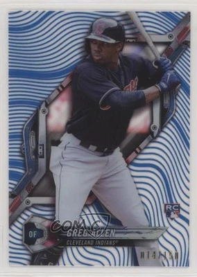 2018 High Tek Pattern 1 Waves/Diagonals Blue Rainbow Foil Greg Allen Rookie RC - Image 1 of 2