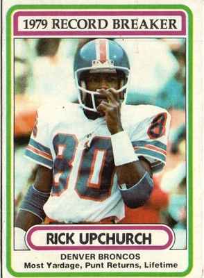 1980 Topps #5 Rick Upchurch - Image 1 of 2