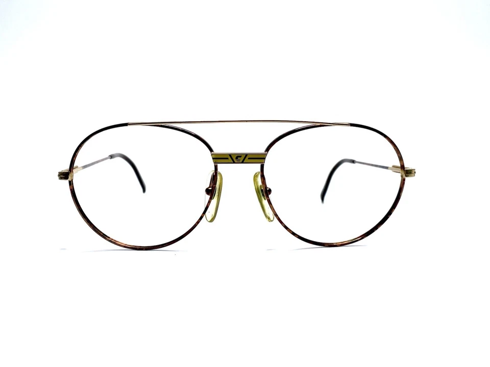 Óculos aviador Carrera marrom dourado metal tartaruga Áustria 5464 41 55 17 140 - Imagem 1 de 4