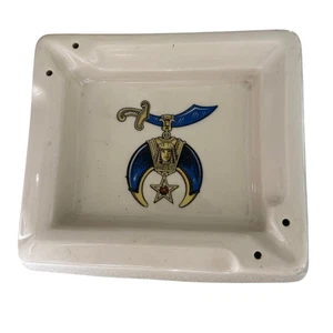 Shriners Vintage Saf-T-Tray Masonic Ashtray No Brackets - Picture 1 of 5