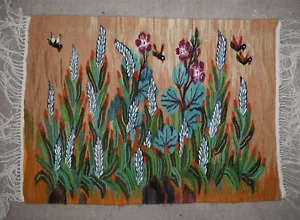 Hand Woven Egyptian Wall Hanging Tapestry-Wall Décor Art-Folk Art-2.4 FT-Kilim - Picture 1 of 13