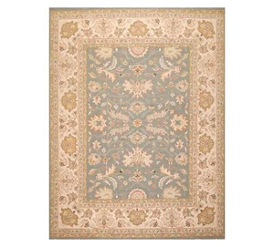 8' x 9'10'' Nourison Nourmak Hand Knotted 100% Wool Area Rug Slate Flatpile - Picture 1 of 11