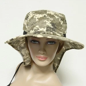 Boonie Hat Wide Brim Ear Neck Cover Cap Sun Flap Roofing Camping Garden Fishing - Picture 1 of 33