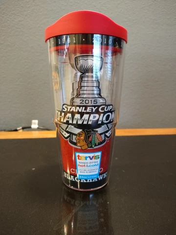 2015 Chicago Blackhawks Stanley Cup Champions Tervis Hot & Cold Drink Tumbler Cover