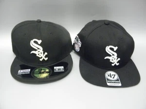 DOS GORRAS MLB CHICAGO WHITE SOX SOMBREROS NEW ERA 59FIFTY 7-3/4 & '47 SNAPBACK TALLA 1 - Imagen 1 de 2