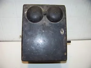 Vintage Kurbeltelefon Western Electric 48A ungeprüft Telefon Holzbox - Bild 1 von 11