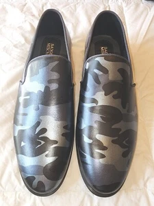 Badgley Mischka Mens Camo Silver And Black Dress Shoes New In Box SZ 9 - Picture 1 of 4