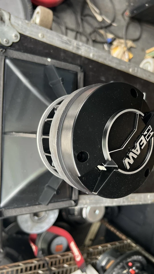 Pair EAW / RCF CD-3502 1.5" Horn Drivers w/ EAW Horn Flare Original Diaphragms - Image 1 of 4