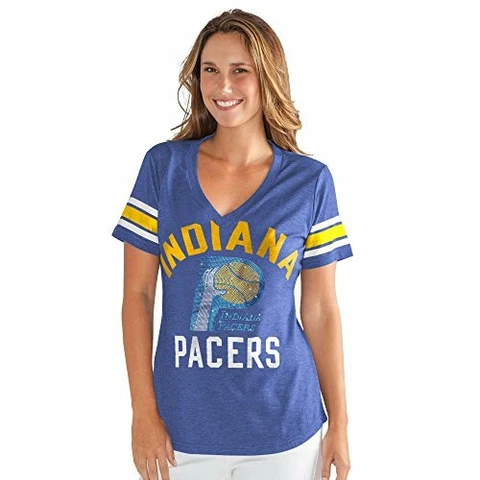 G-III Women's Indiana Pacers The Big Game Tee, Royal, Large Cover