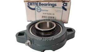 AMI BEARINGS KHFX206-18 , KHFX20618 FX206 2-Bolt Flange Bearing (NEW) - Picture 1 of 5