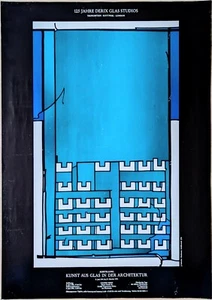 Poster Plakat - Kunst aus Glas in der Architektur - Derik Glas Studios - 1991 - Bild 1 von 1