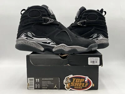 Nuevo Air Jordan 8 Retro Cromo 2015 Talla 11 Auténtico Raro AJ8 OG De Colección Gris Foto 1 de 4