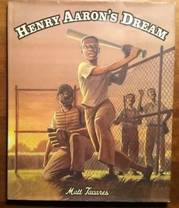 Fine 2010 HC in a DJ First Edition Henry Aaron Dream Baseball Matt Tavares - Picture 1 of 12