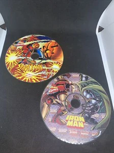 Vintage Marvel Comics Lot Of 2 CD-ROM, Spider-Man, Iron man , Disks ONLY, 1995 - Picture 1 of 2