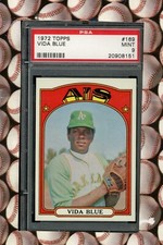 1972 TOPPS VIDA BLUE #169 PSA 9