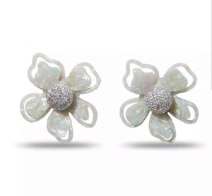 Lele Sadoughi Azalea Crystal Statement Earrings, Main, color, White - Picture 1 of 6