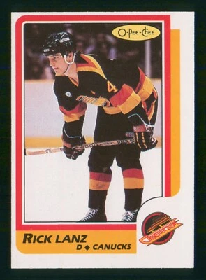 RICK LANZ 1986-87 O-PEE-CHEE 86-87 NO 179 NRMINT+         22963 - Image 1 of 2