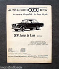 O452 - Advertising Pubblicità -1963- AUTO UNION DKW JUNIOR DE LUXE 800 cc.