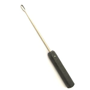Curetas óseas espinales 12"" fibra recta mango negro quirúrgico ortopédico OP-133 - Imagen 1 de 3