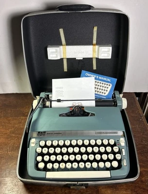 1970 Smith Corona Super Sterling Typewriter Tested,  W/ Case, Owners Manual - Image 1 of 4