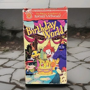 Nightmare Fuel! The Wacky Adventures Of Ronald McDonald Birthday World VHS - Picture 1 of 8