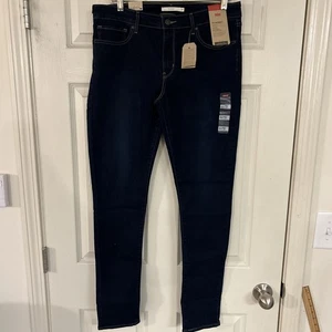 Neu mit Etikett Levi's 711 Skinny Hypersoft dunkle Waschung Medium Stretch 31 x 32 mittelhohe Leibhöhe schmal NEU 12 - Bild 1 von 6