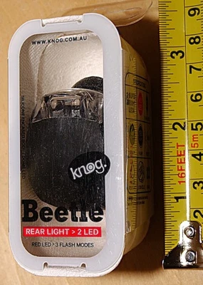 NUEVO Knog BEETLE Estroboscópico LUZ LED TRASERA PARA BICICLETA. Color negro, 22 gramos 1,6 lúmenes Foto 1 de 4