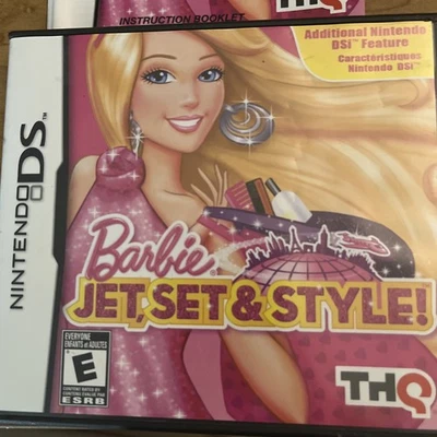 Barbie: Jet, Set & Style (Nintendo DS, 2011) Complete CIB Y4 - Image 1 of 4