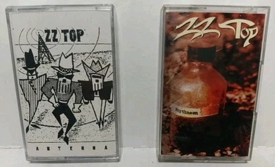 ZZ Top Cassette Tape Lot of 2: Antenna & Rythmeen Great Condition Tested&Working Foto 1 de 4