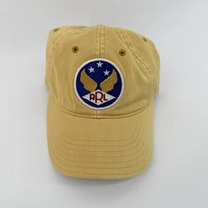 RRL Double RL Ralph Lauren Herren Faded Gold USAF Winged Logo Mütze Kappe Druckknopflasche - Bild 1 von 7