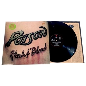 Poison Flesh & Blood LP EU 1990 - Picture 1 of 1