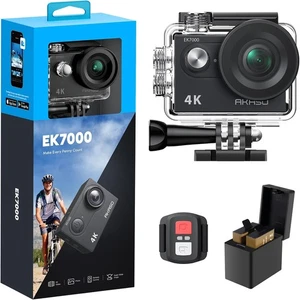 AKASO EK7000 4K30FPS 20MP WiFi Action Camera with EIS Ultra HD 131FT Black  - Picture 1 of 9