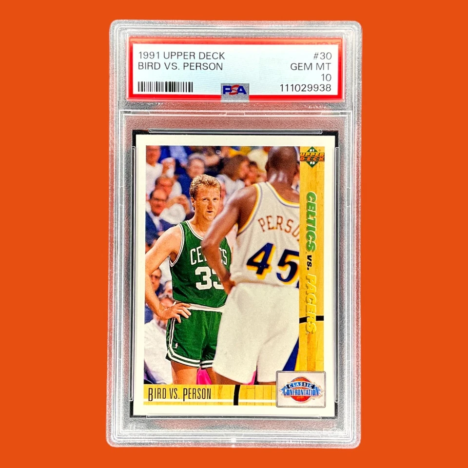 1991 UPPER DECK #30 LARRY BIRD CELTICS HOF PSA 10 GEM MINT LOW POP FAST SHIPPING - Image 1 of 2