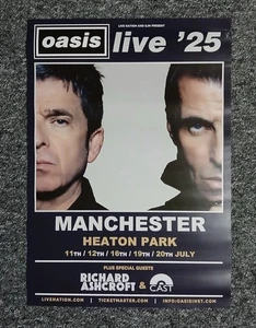 A2 size Oasis Tour Poster - Manchester Heaton Park - OFFICIAL! - Picture 1 of 2