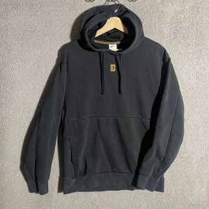 Nike Court Felpa con Cappuccio Uomo Medium Nero Tennis Pullover Felpa Tasche - Foto 1 di 7